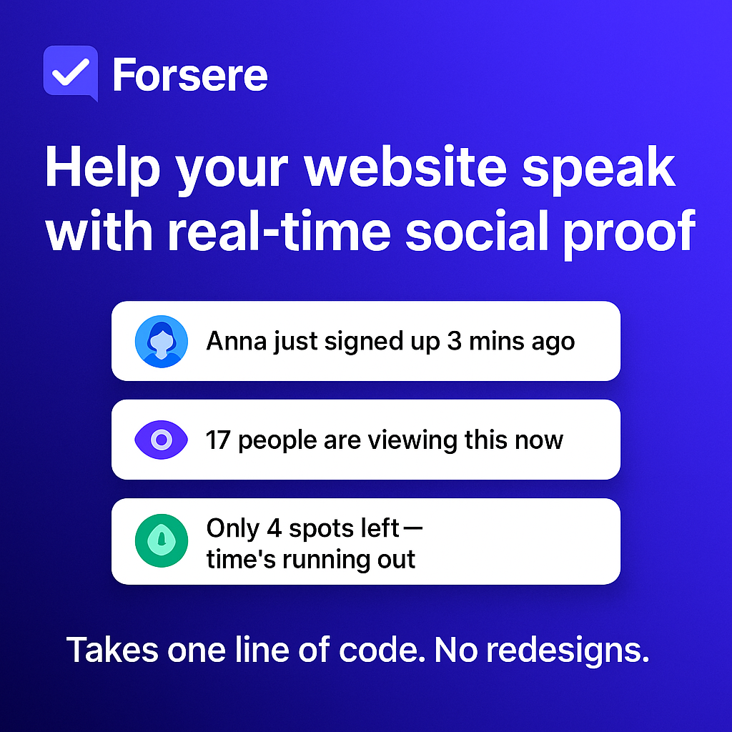 Illustration showing people interacting with a modern website interface enhanced by real-time social proof notifications, including popups, counters, and alerts that build trust and urgency.